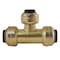 Apollo 1/2 in. x 1/2 in. x 3/8 in. Brass Push-To-Connect Reducer Tee FSBT121238 - alternate 2